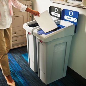 Recycling Stations and Wastebaskets