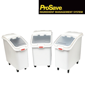 ProSave Mobile Ingredient Storage Bins with Slanting Top and Scoop