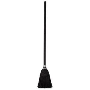 Lobby Broom - Synthetic Fill with Wood Handle