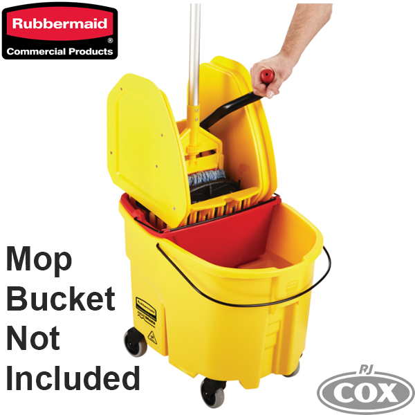 Rubbermaid Wavebrake 2 Side-Press Wringer, Yellow, 2064915