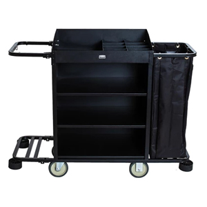 Registry Security Housekeeping Cart, Black, Metal Housekeeping Carts, Housekeeping  Carts, Housekeeping, Housekeeping and Janitorial, Open Catalog