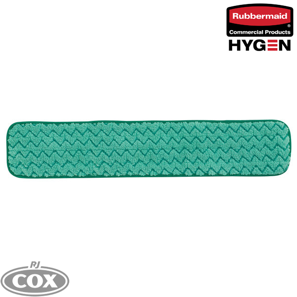 Rubbermaid FGQ42400GR00 HYGEN 24" Green Microfiber Dust Mop Pad 12 Pack Pads Only