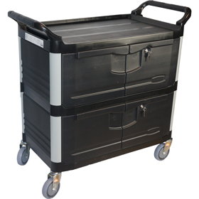 Enclosed Lockable Service Cart